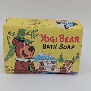 Vintage Yogi Bear Bath Soap Bar Unopened Hanna-Barbera Collectible Retro